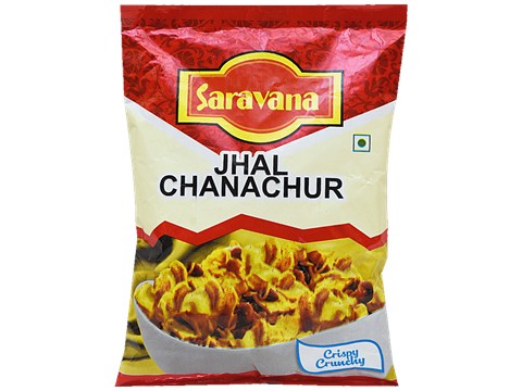 SARAVANA Jhal Chanachur - Namkeen, Crispy & Crunchy, 200 g