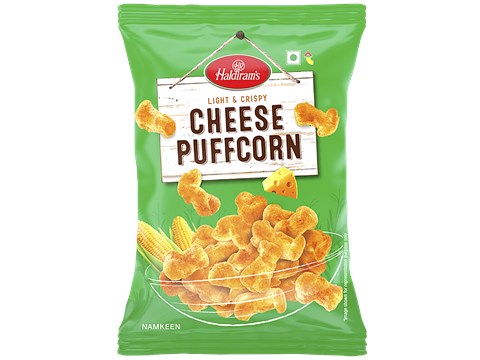 Haldiram's Cheese Puffcorn, 50 g