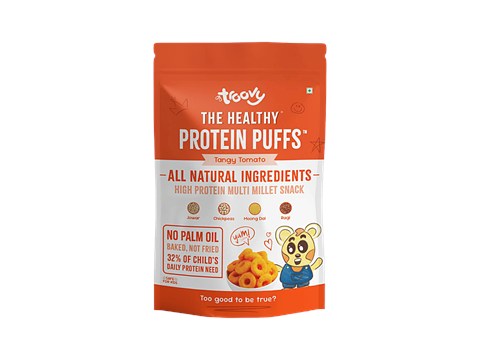 Troovy The Healthy Tangy Tomato Protein Puffs, 40 g