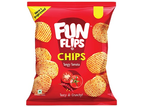 Fun Flips Potato Chips - Tangy Tomato, 12.5 g