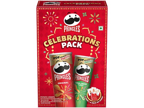 Pringles Potato Crisps Celebrations Pack - Original + Sour Cream, 1 pc