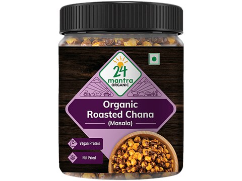24 Mantra Organic Roasted Chana - Masala, 185 g