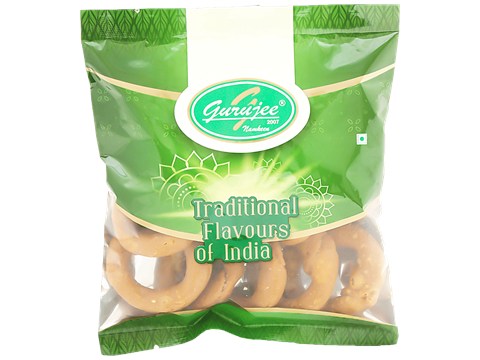 Gurujee Namkeen Kodubale Large - Rich, Crispy, Ready To Eat Savouries, No Preservatives, 150 g