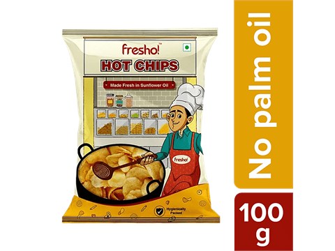 fresho! Hot Chips - Salted Potato Chips, 100 g