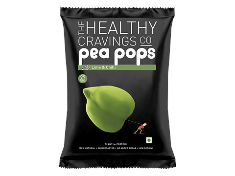The Healthy Cravings Co. Pea Pops - Lime & Chilli, 50 g