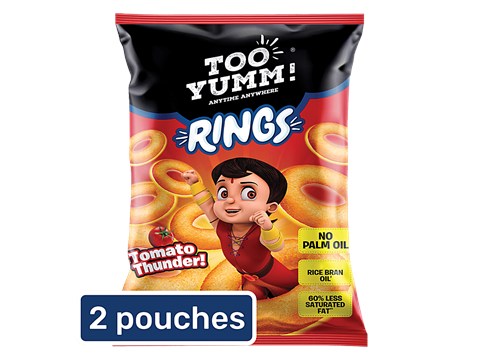 Too Yumm! Tomato Thunder Rings, 2x70 g