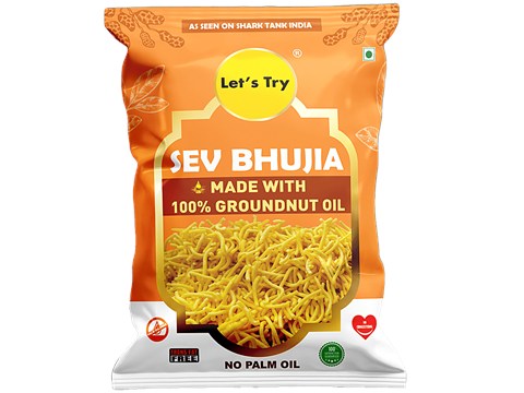 Let's Try Sev Bhujia - Made With Groundnut Oil, 200 g