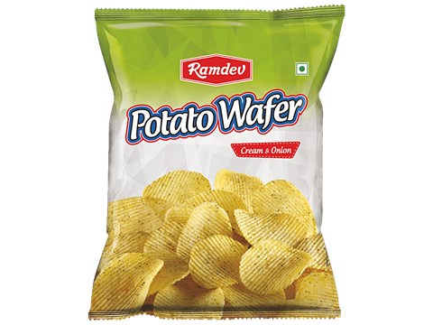 Ramdev Potato Wafer - Cream & Onion, 35 g