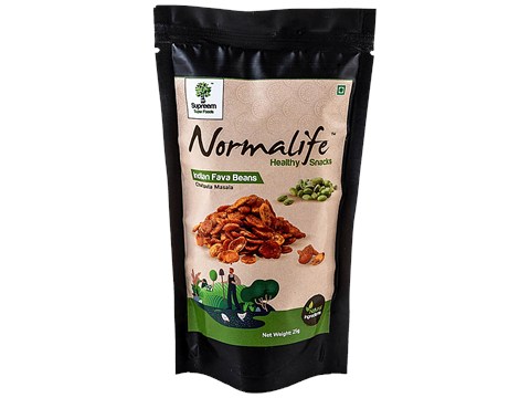 Supreem Super Foods Normalife - Indian Fava Beans, Chatpata Masala, Healthy Snack, Gluten Free, 25 g