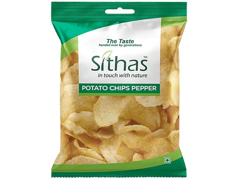 Sithas Potato Chips Pepper, 90 g