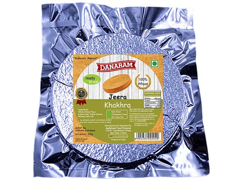 Danaram Namkeen Snacks - Jeera Khakhra, 200 g