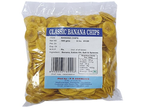 Classic Banana Chips Banana Chips, 500 g