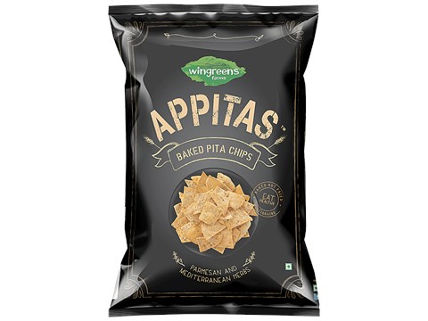 Appitas Chips - Pita, Parmesan And Mediterranean, 60 g