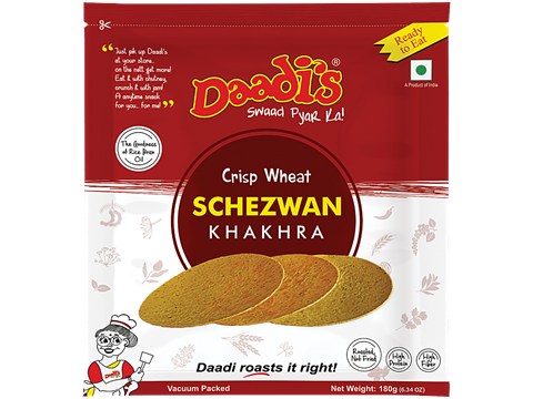 Daadi's Crispy Wheat Khakhra - Schewzan, 180 g