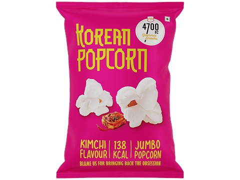 4700BC Kimchi Flavour Korean Jumbo Popcorn, 48 g