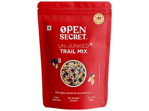 Open Secret Unjunked Trail Mix - High In Protein, No Added Sugar, Gluten Free, 200 g
