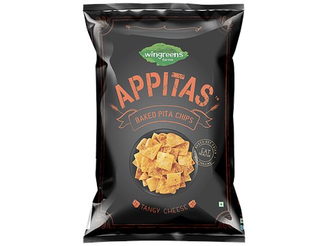Appitas Chips - Pita, Baked, Tangy Cheese, Multigrain, 150 g
