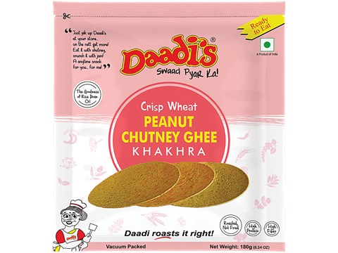 Daadi's Peanut Chutney Ghee Khakhra, 180 g