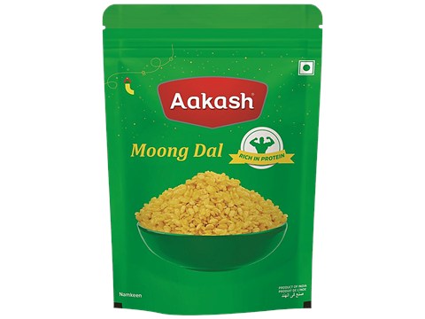 Aakash Moong Dal - Rich In Protein, Authentic Taste, Perfect Snack, 350 g