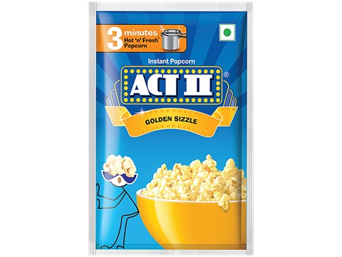ACT II Golden Sizzle Instant Popcorn, 30 g
