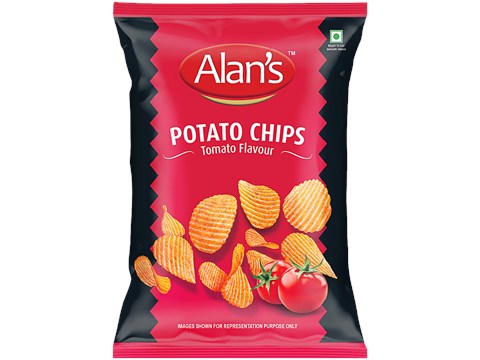 Alan's Tomato Flavour Potato Chips, 48 g