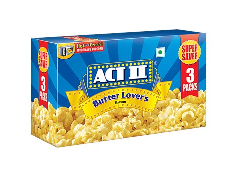 ACT II Butter Lover's Microwave Popcorn, 99 g