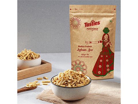 Tasties Origins Garlic Lahsun Sev, 150 g