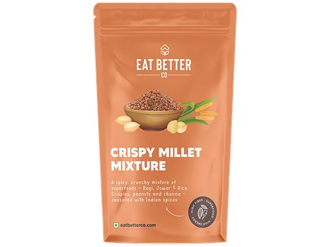 Eat Better Co Crispy Millet Mixture - Natural, High In Protein & Fibre, 100 g