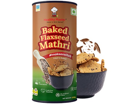 Healthy Master Baked Flaxseed Mathri, 250 g