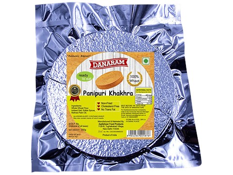 Danaram Namkeen Snacks - Panipuri Khakhra, 200 g