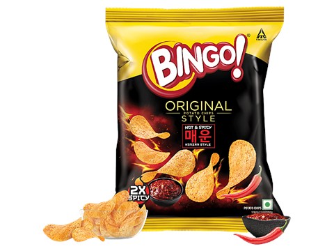 Bingo! Original Style Korean Style Hot & Spicy Potato Chips, 85 g
