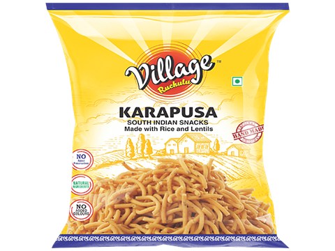 Village Ruchulu Karapusa - Made With Rice & Lentils, Rich Taste & Flavour, 170 g