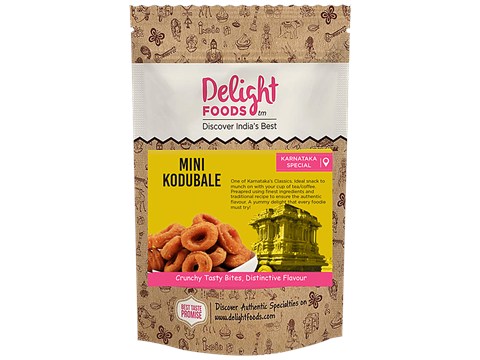 Delight Foods Mini Kodubale - Crunchy & Tasty, 250 g
