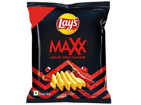 Lay's Maxx Potato Chips - Macho Chilli Flavour, 15 g