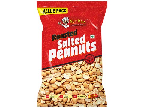 Jabsons Roasted Salted Peanuts - Protein Rich, No Artificial Colours, Traditional Flavour, 320 g