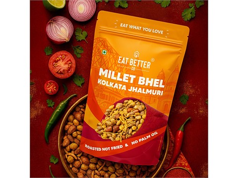 Eat Better Co Millet Bhel Kolkata Jhalmuri, 125 g
