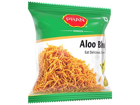 PRAN Aloo Bhujia Namkeen - Tasty & Crispy, 22 g