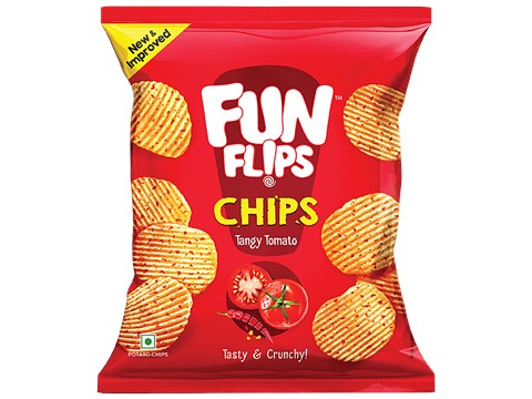 Fun Flips Potato Chips - Tangy Tomato, 26 g
