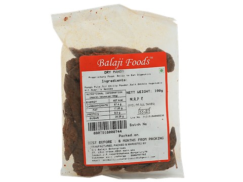 Balaji foods Dry Mango - Salt & Spices, 100 g