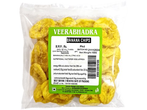 Veerabhadra Banana Chips, 100 g