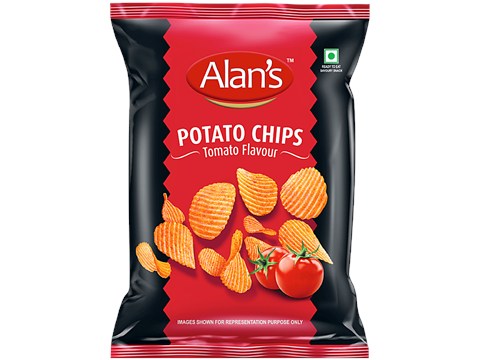 Alan's Tomato Flavour Potato Chips, 90 g