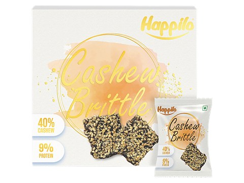 Happilo Cashew Brittle Gift Box, 204 g