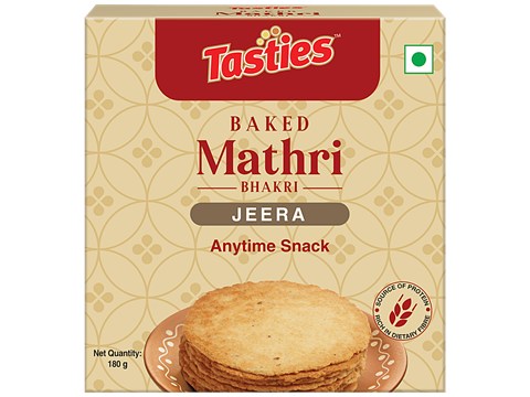 Tasties Bhakri Baked Mathri - Jeera, 180 g