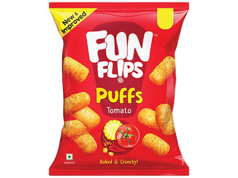 Fun Flips Puffs - Tomato, Baked, 25 g