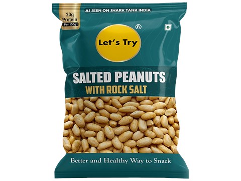 Let's Try Salted Peanuts With Rock Salt, 160 g