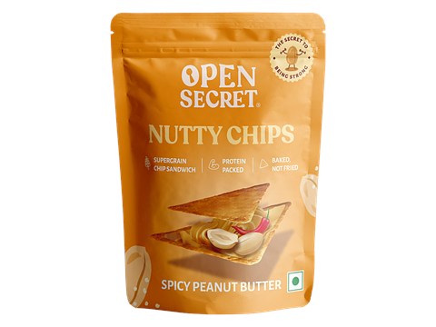 Open Secret Nutty Chips - Spicy Peanut Butter, 30 g