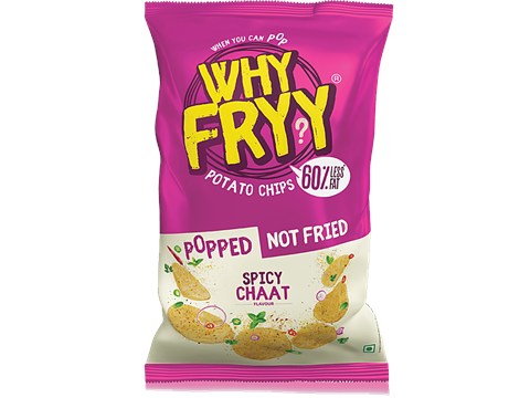 WhyFryy Popped Potato Chips - Spicy Chaat, 35 g