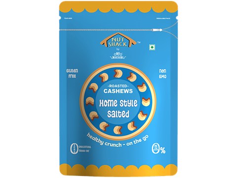 MR. MAKHANA Nut Shack Home Style Salted Roasted Cashews, 200 g