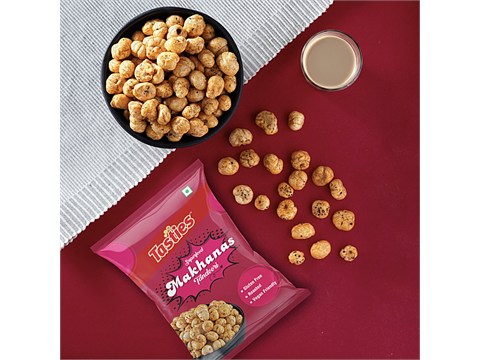 Tasties Tandoori Makhanas - Roasted, Vegan & Gluten Free, 25 g