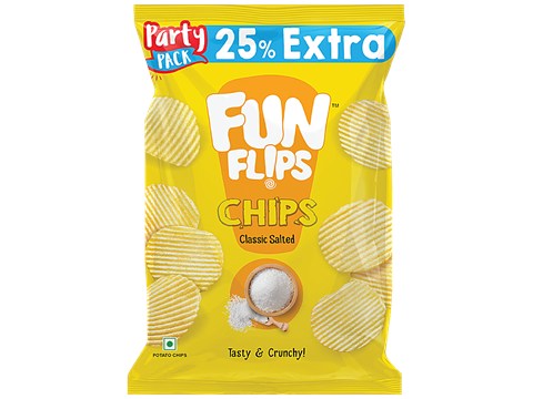 Fun Flips Potato Chips - Classic Salted, 52 g